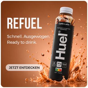 HUEL die Trinkmahlzeit für unterwegs