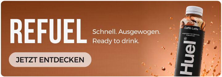 HUEL die Trinkmahlzeit für unterwegs