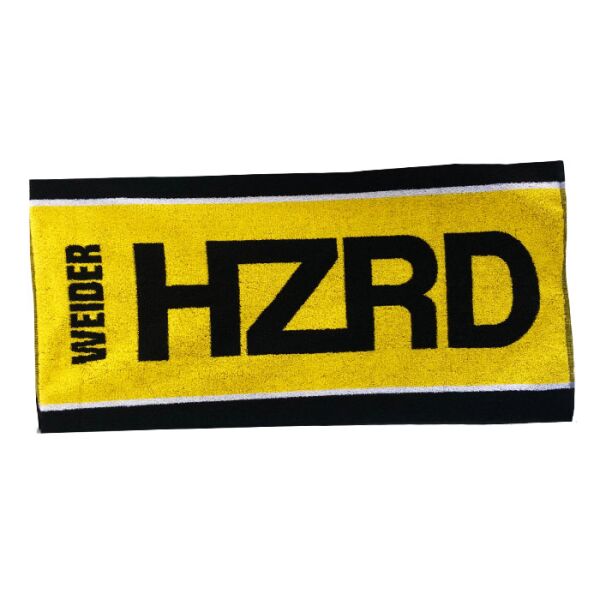 Weider Handtuch HZRD 50 x 100 cm 100 % Baumwolle gelb-schwarz