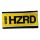 Weider Handtuch HZRD 50 x 100 cm 100 % Baumwolle gelb-schwarz