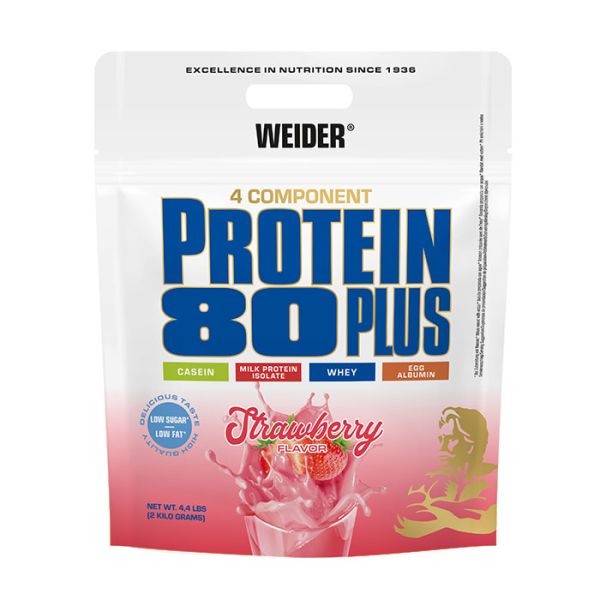 Weider Protein 80 Plus 2 kg Standbeutel Erdbeere