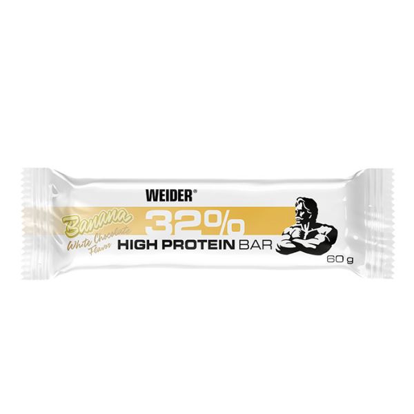 Weider 32% Protein Bar Weiße Schokolade - Banane / 60 g Riegel