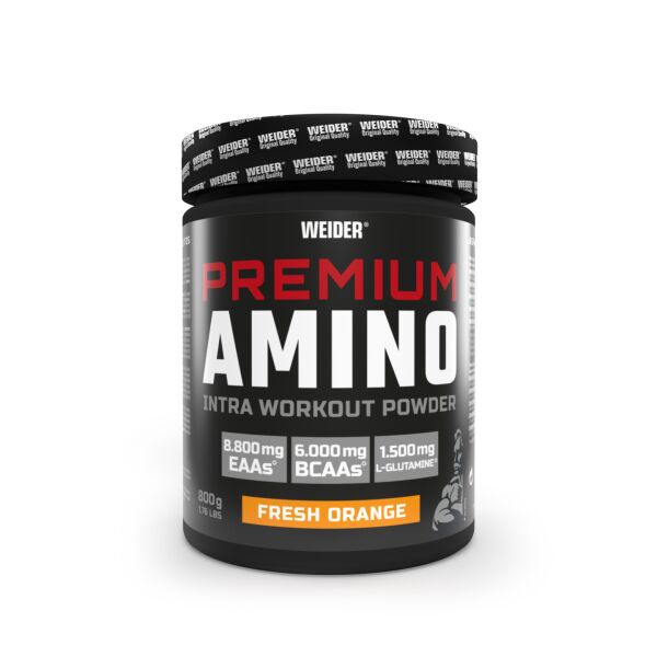 Weider Premium Amino Powder Fresh Orange / 800 g Dose | MHD 30.10.26