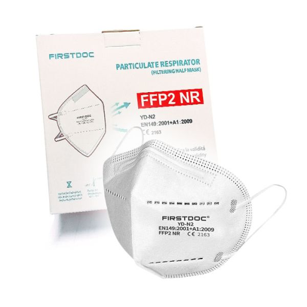 FFP2 Maske Mund-Nasen-Bedeckung | 1 St&uuml;ck weiss (CE 2163, EN 149:2001+A1:2009)
