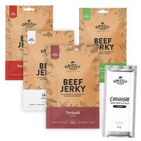MHD-AKTION!! Grizzly Food Beef Jerky Mix-Bundle 4 x 50 g...